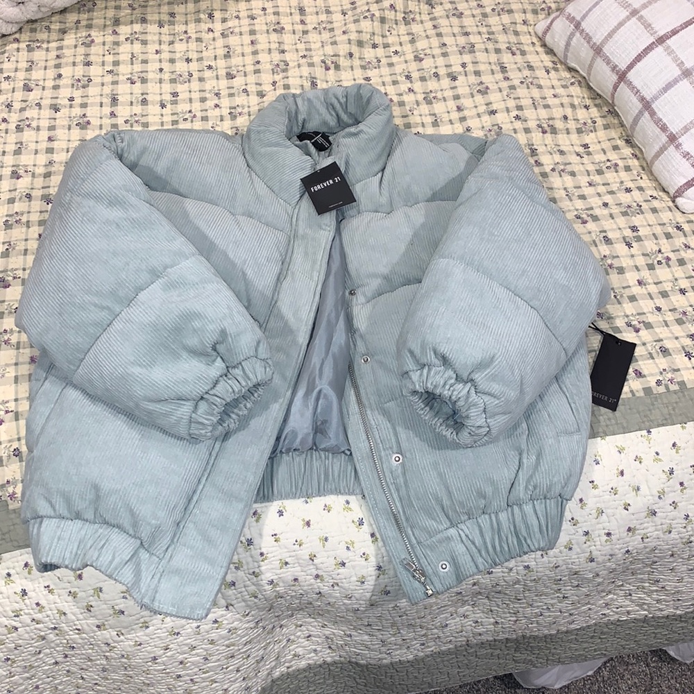 Brand new forever21 corduroy puffer jacket